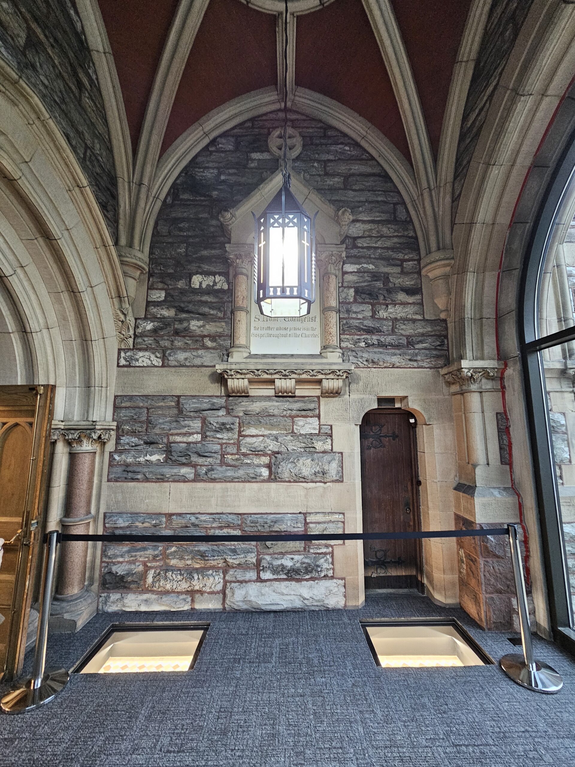 St. Luke's preserved tile flooring